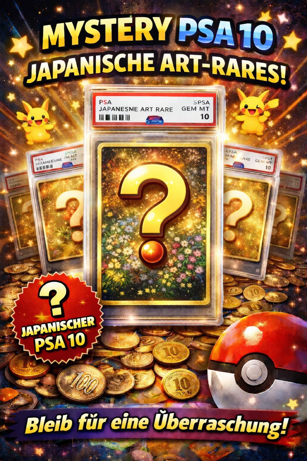 Mystery Japanische PSA 10 Art Rare Slab
