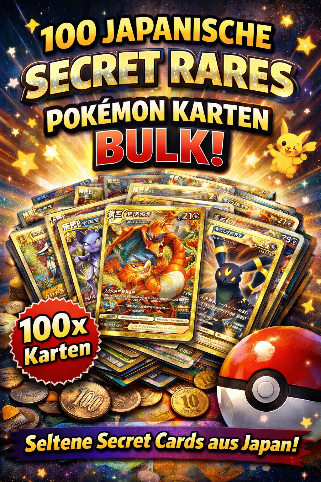 100 Zufällige Japanische Secret Rares