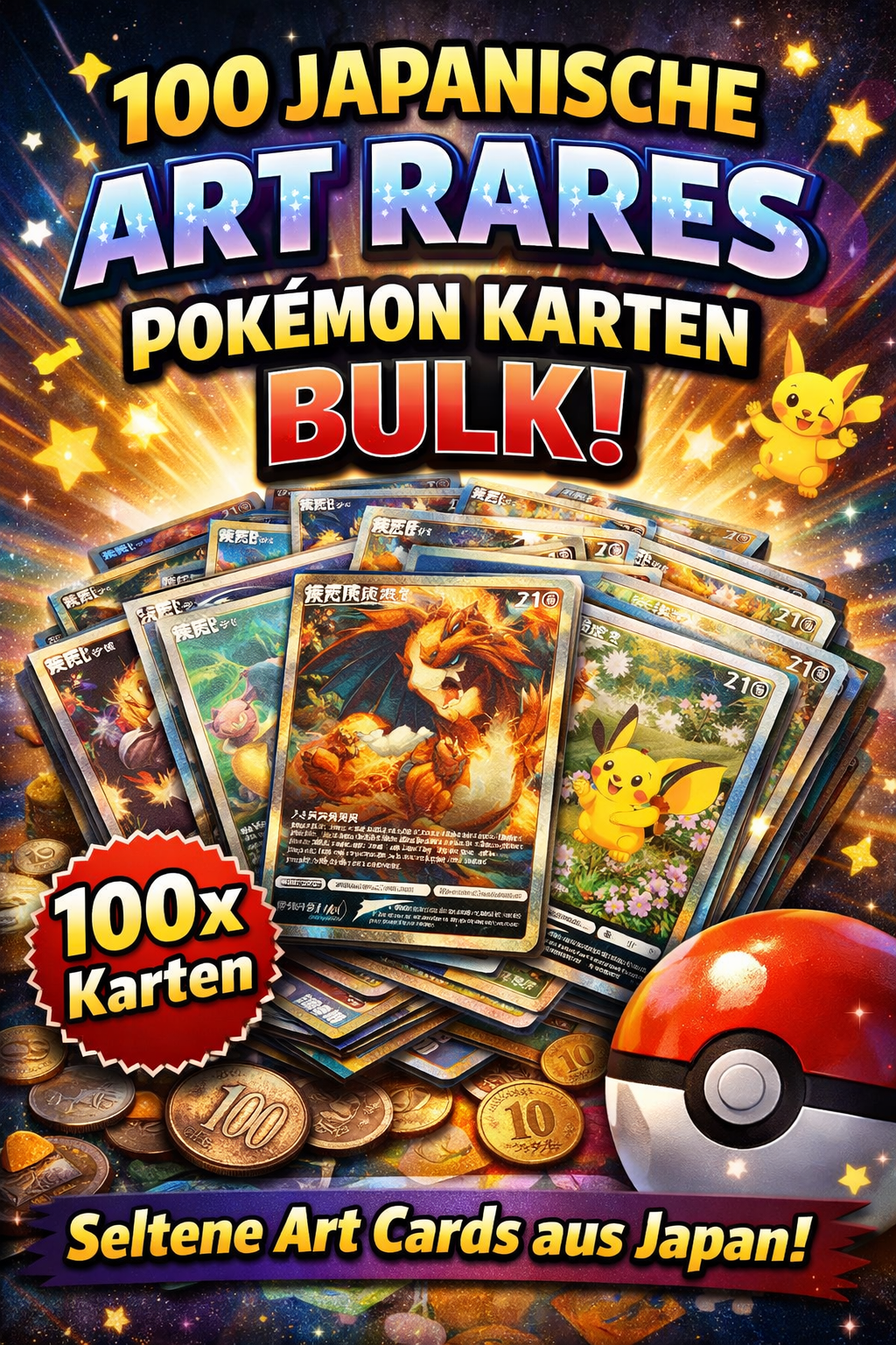 100 Zufällige Japanische Art Rares